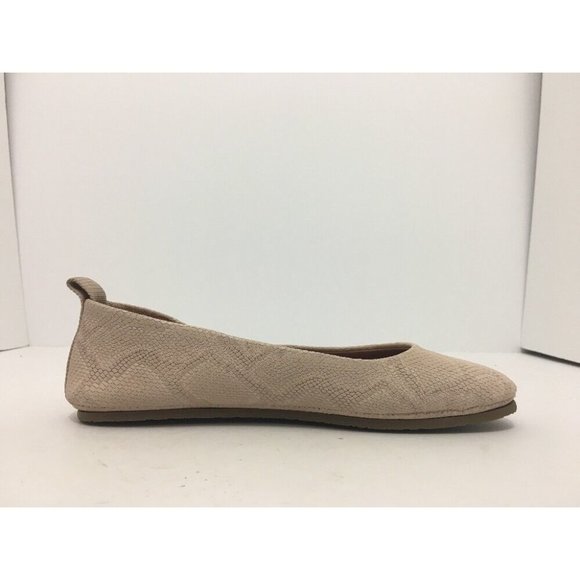 Gentle Souls Dana Nude Snake Embossed Leather Women's Slip On Flats Shoes 5.5 M - Picture 9 of 12